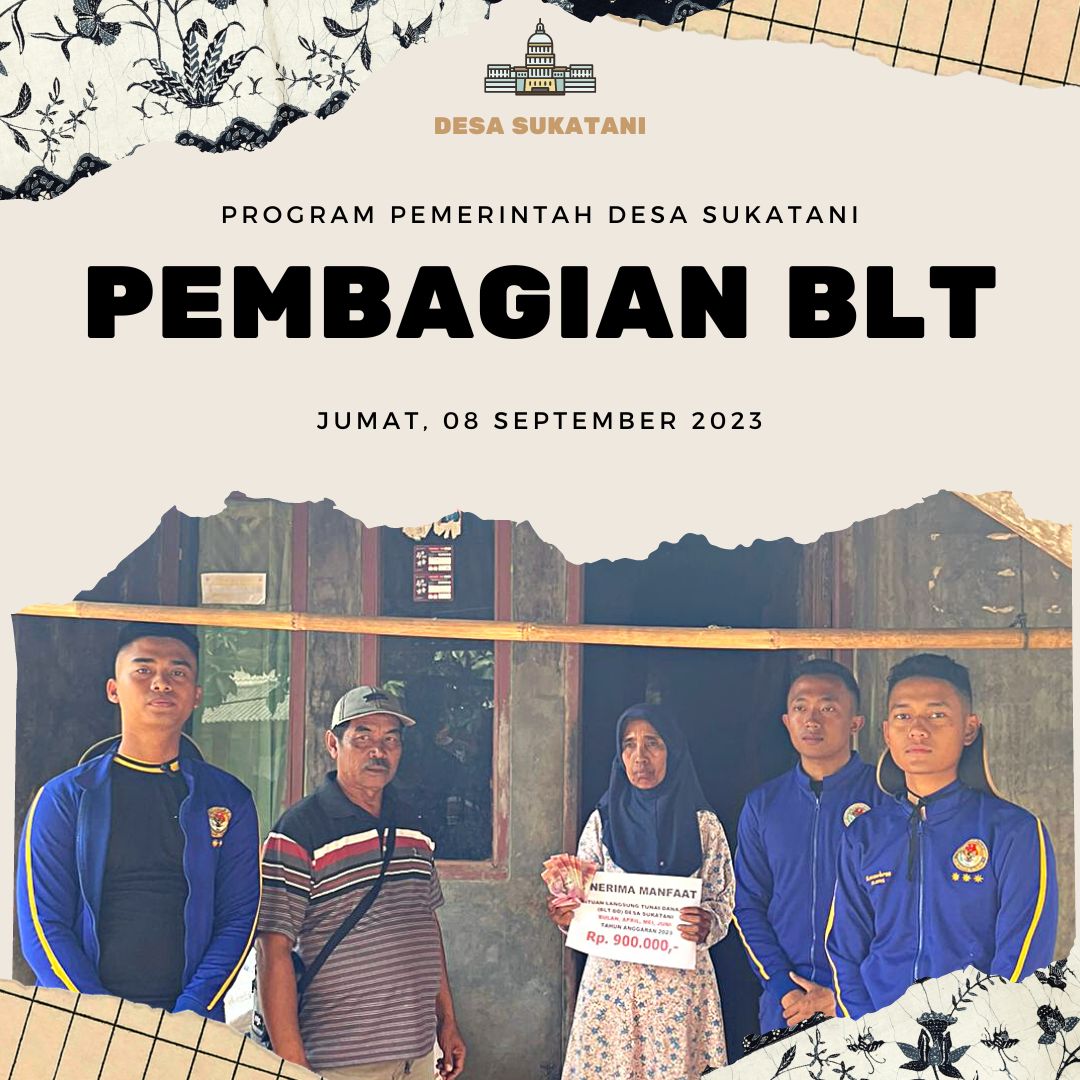PRAJA IPDN MENYALURKAN BLT KE 43 RUMAH DI DESA SUKATANI
