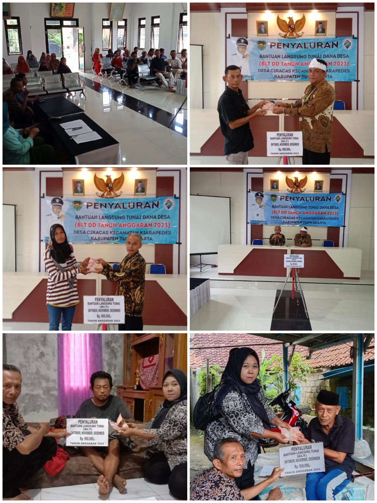 RIAK SEMBRINGAH WARGA DESA CIRACAS MENYAMBUT DI SALURKANNYA BANTUAN LANGSUNG TUNAI (BLT) DANA DESA